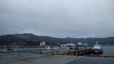 今日の女川観光桟橋