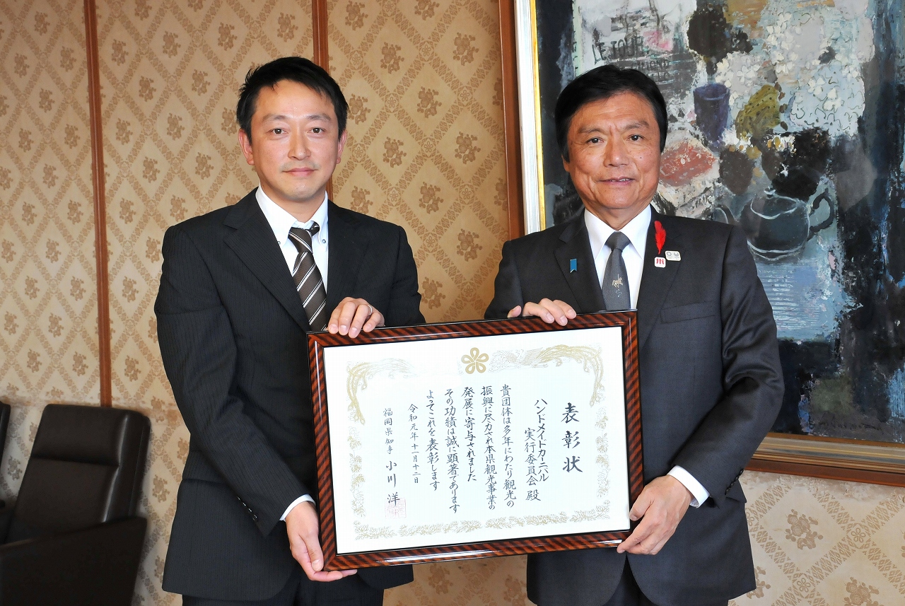小川県知事からの表彰は、とても緊張致しました(-_-;)