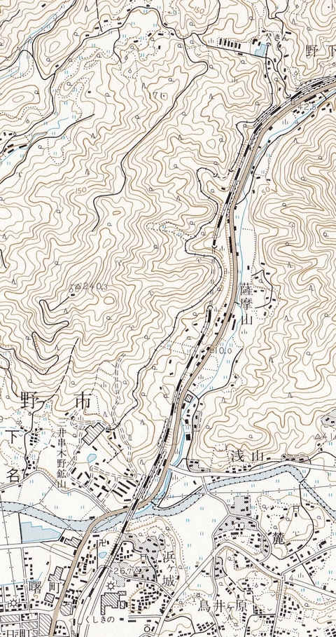 46串木野鉱山軌道地図
