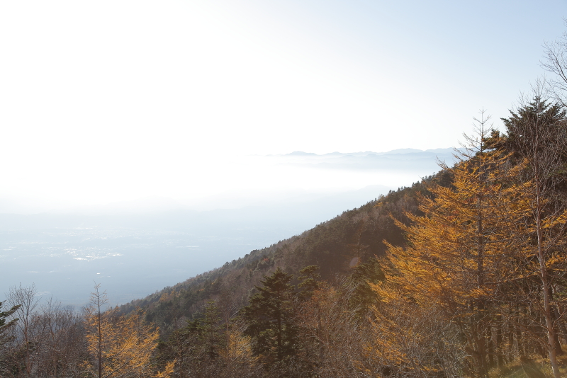 秋の富士山からの景色