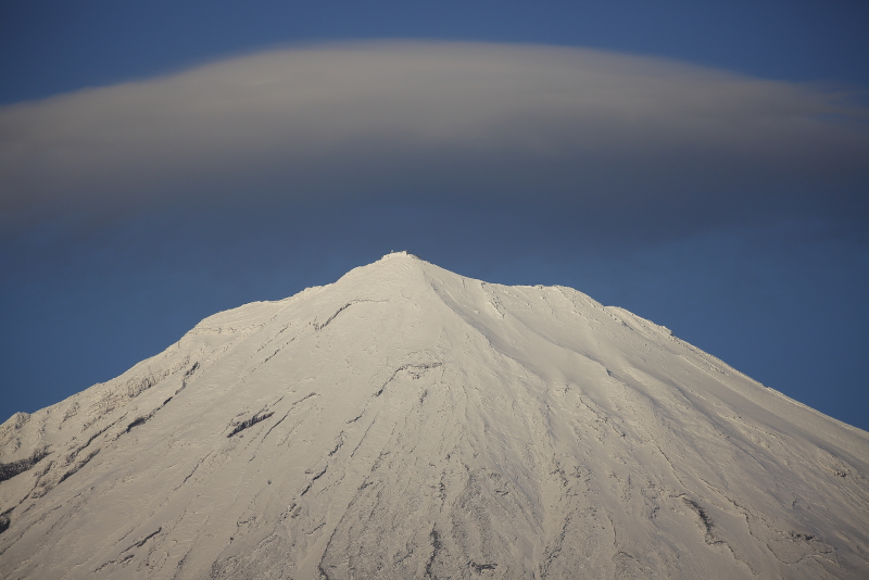 富士山　傘雲