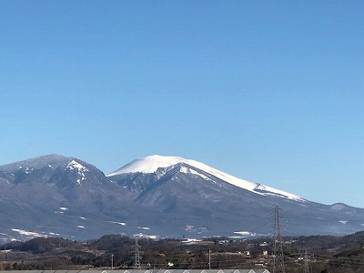 冠雪の浅間山（R1,12)