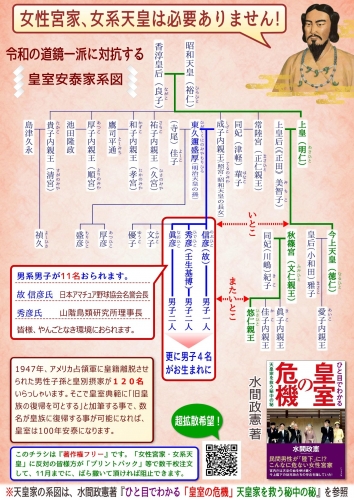 皇室100年安泰家系図_道鏡一派改訂版