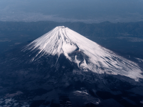富士山　上空