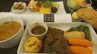 JAL821便の機内食